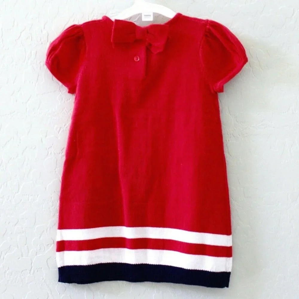 Gymboree Puppy Bow Sweater Dress Size 18-24M